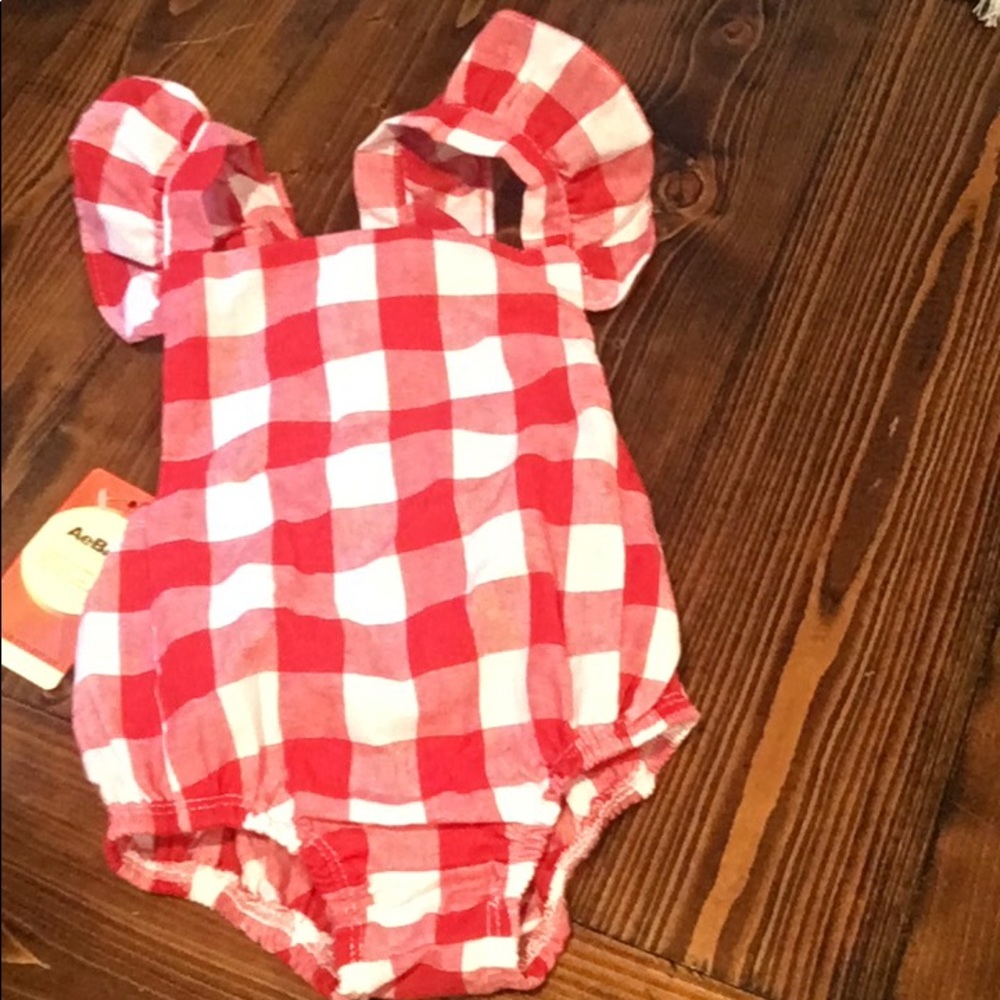 One piece checkered outfit